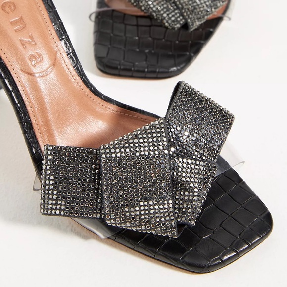 Anthropologie Vicenza Ankle Strap Bow Heels - Picture 2 of 3